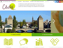 Tablet Screenshot of cedis-formation.org